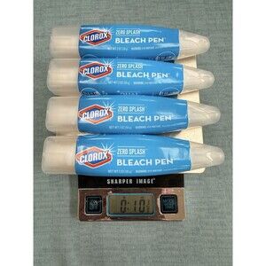 Lot Of 4 Clorox Bleach Pens Discontinued 2 Oz Pens Zero Splash